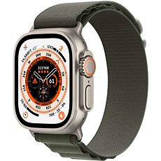 Apple Watch Ultra 49 mm titánové puzdro so zeleným alpským ťahom – Medium