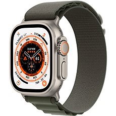 Apple Watch Ultra 49 mm titánové puzdro so zeleným alpským ťahom – Large