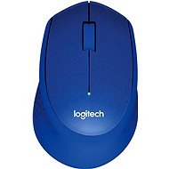 Logitech Wireless Mouse M330 Silent Plus, modrá