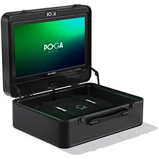 POGA Arc – Cestovný kufor s LCD monitorom pre herné konzoly, čierny